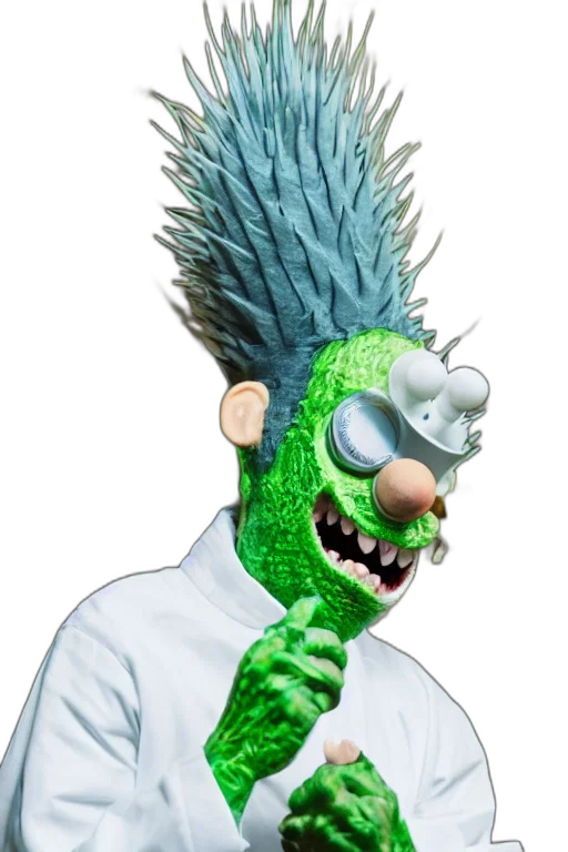 creature, animal, mask, staff transparent PNG cut-out