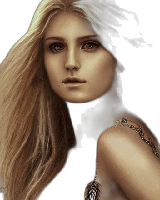 face, hair, jewelry, crown transparent PNG cut-out
