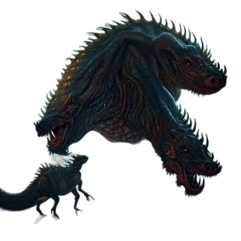 dragon, creature, animal, concept art transparent PNG cut-out