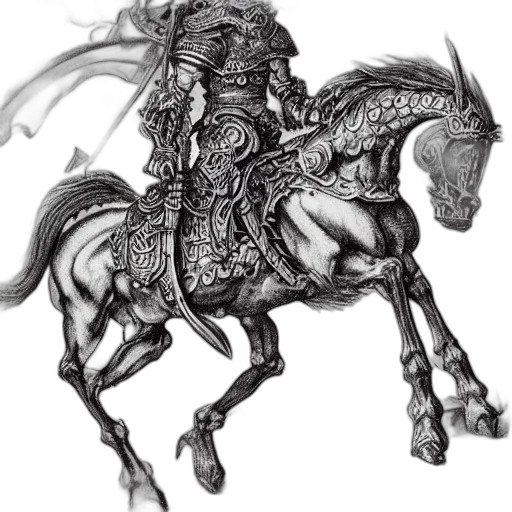 dragon, crown, sword, animal, fantasy art, concept art, photorealistic, pencil sketch transparent PNG cut-out