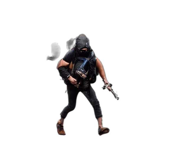 weapon, mask, creature, animal transparent PNG cut-out