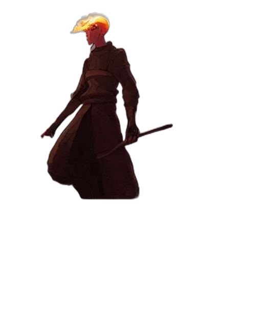 staff, sword, weapon, mask, concept art, 3d render, pixel art, fantasy art transparent PNG cut-out