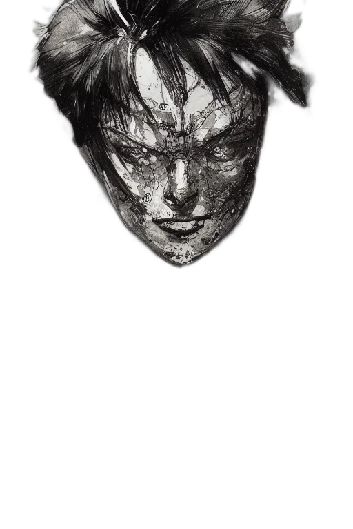 face, mask, creature, crown transparent PNG cut-out