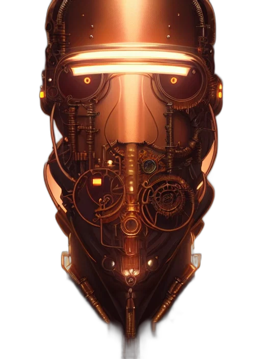 mask, robot, face, crown transparent PNG cut-out
