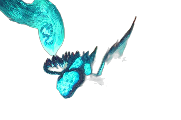 dragon, creature, hair, flower transparent PNG cut-out