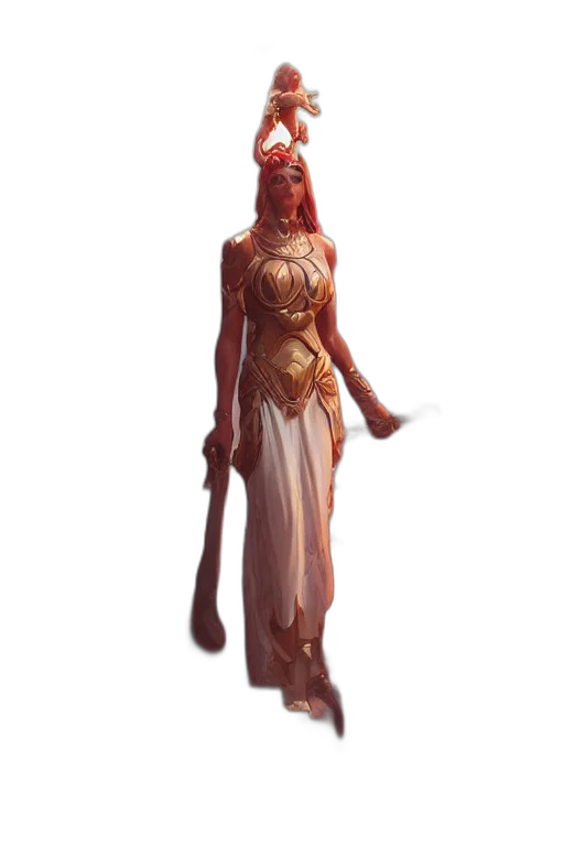 staff, dress, weapon, sword, concept art, fantasy art, pixel art, 3d render transparent PNG cut-out
