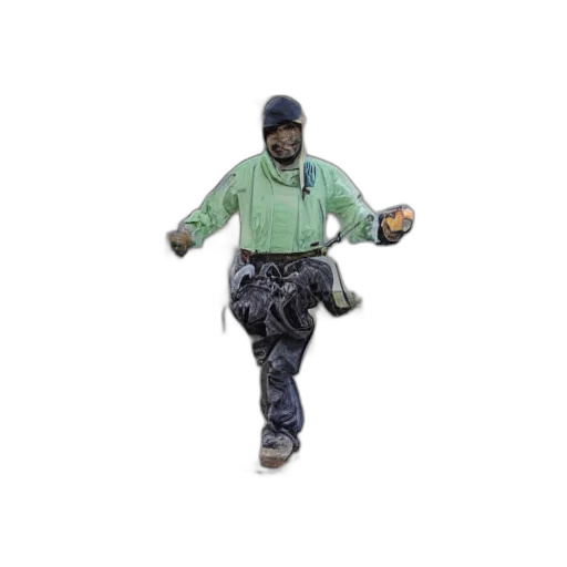 jacket, staff, weapon, umbrella, 3d render, concept art, photorealistic, pixel art transparent PNG cut-out