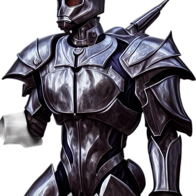 robot, mask, sword, weapon, concept art, fantasy art, comic book art, 3d render transparent PNG cut-out