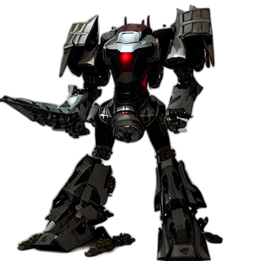 robot, weapon, concept art, 3d render transparent PNG cut-out