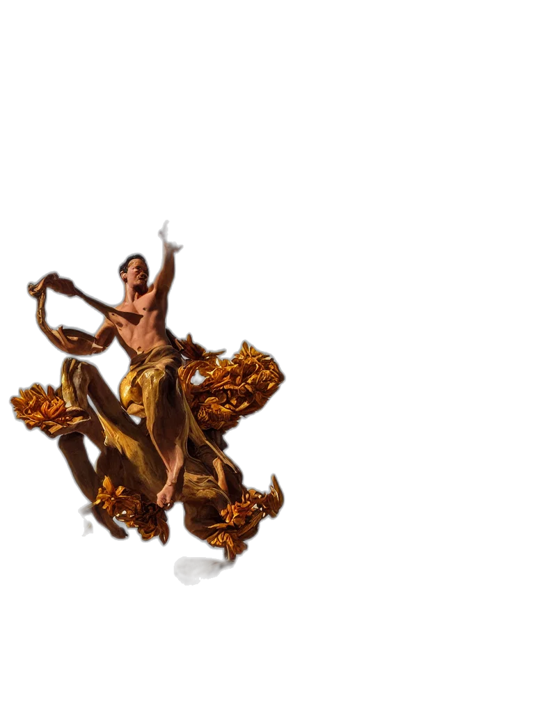 dress, staff, crown, dragon transparent PNG cut-out