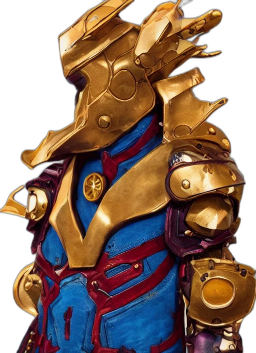 jewelry, mask, crown, robot, concept art, 3d render, fantasy art, gold transparent PNG cut-out