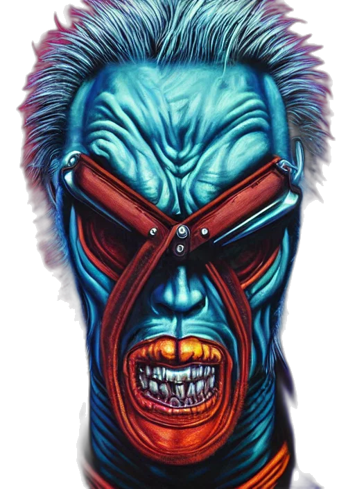 mask, face, creature, staff transparent PNG cut-out