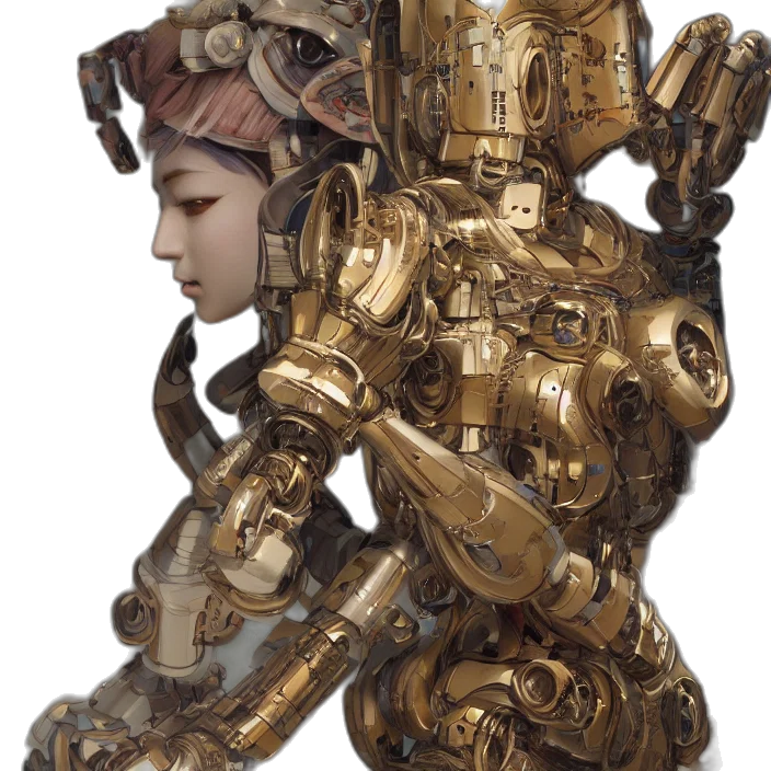 robot, jewelry, crown, mask transparent PNG cut-out