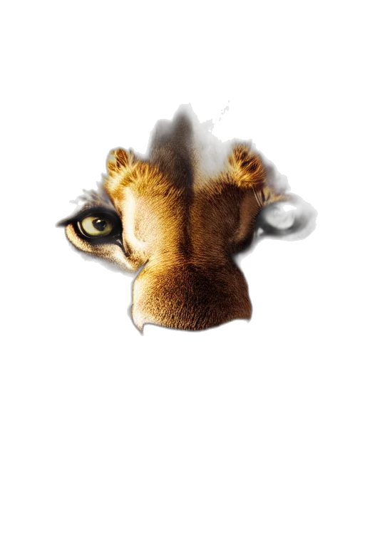 animal, mask, face, creature, photorealistic, watercolor, 3d render, fantasy art transparent PNG cut-out