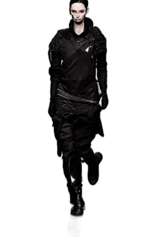 jacket, dress, mask, staff transparent PNG cut-out