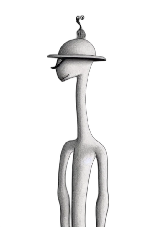hat, staff, robot, animal, concept art, cartoon, 3d render, photorealistic transparent PNG cut-out