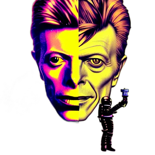 face, mask, robot, comic book art transparent PNG cut-out