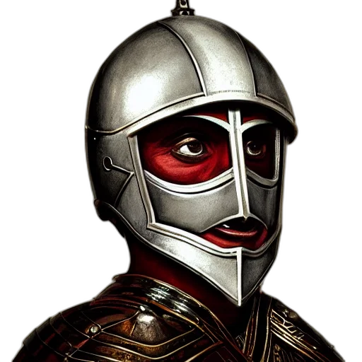 mask, sword, face, robot, concept art, fantasy art, photorealistic, 3d render transparent PNG cut-out