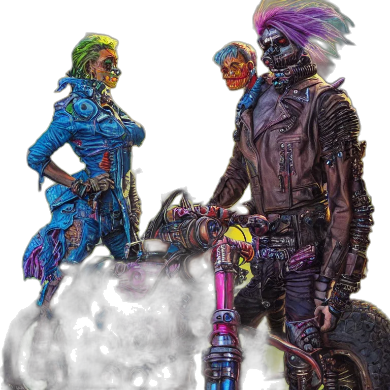 robot, jacket, concept art, comic book art transparent PNG cut-out