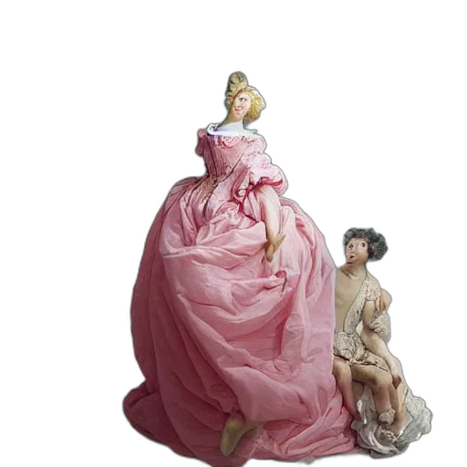 dress, crown, furniture, 3d render transparent PNG cut-out