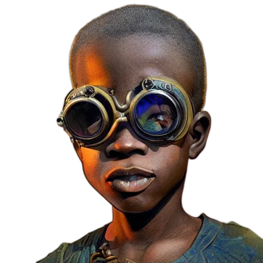 mask, face, weapon, robot, concept art, 3d render, photorealistic, comic book art transparent PNG cut-out