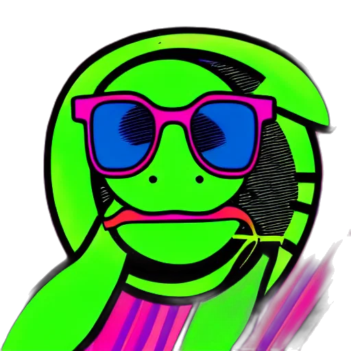 face, mask, robot, jacket, vaporwave, cartoon, pixel art, cyberpunk transparent PNG cut-out
