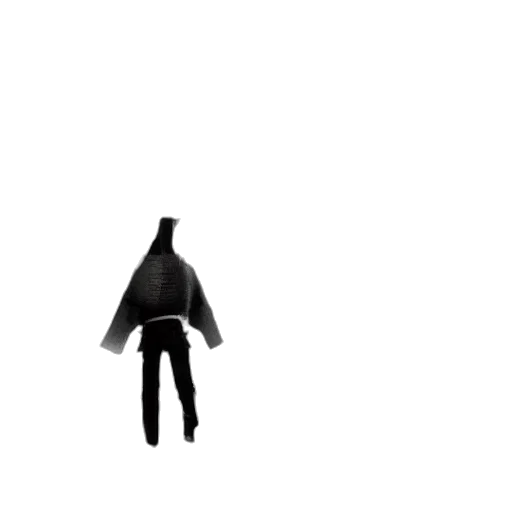 jacket, umbrella, staff, robot transparent PNG cut-out