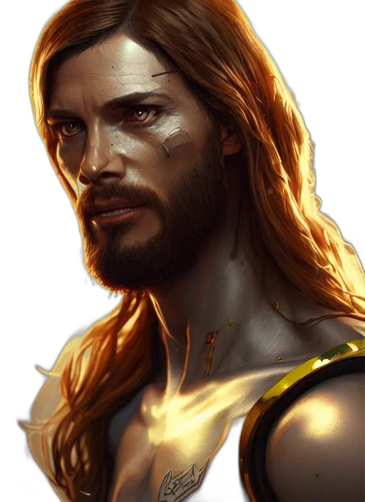 face, fantasy art, comic book art, concept art transparent PNG cut-out