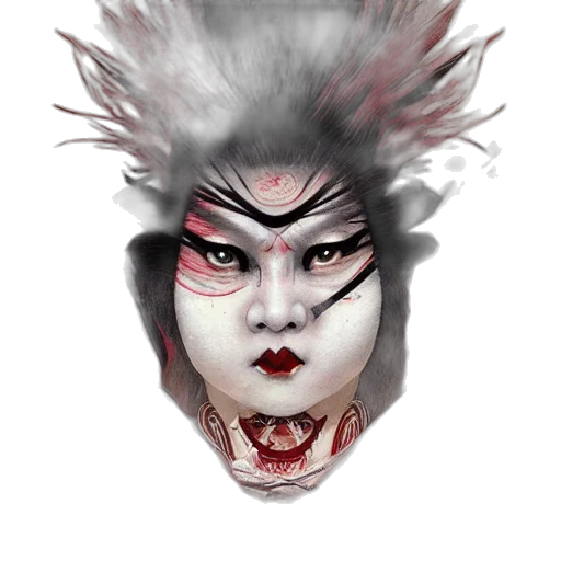 mask, face, creature, crown transparent PNG cut-out
