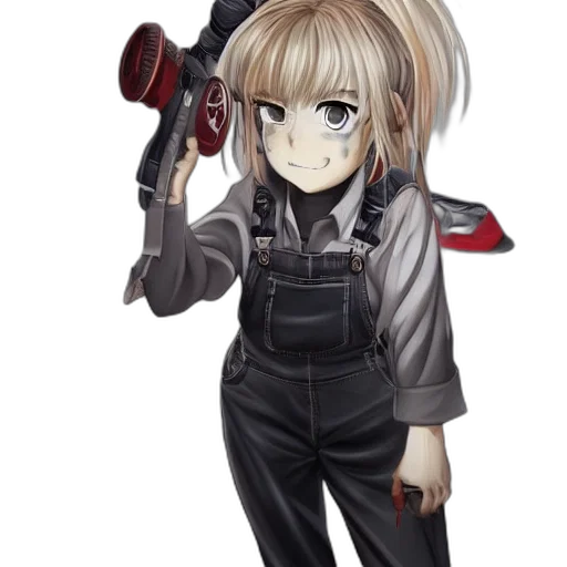 staff, weapon, jacket, robot, anime, concept art, cartoon, pixel art transparent PNG cut-out