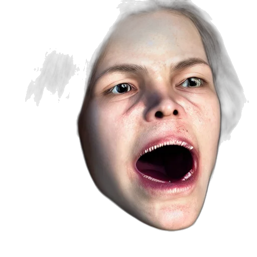 face, mask, creature, staff transparent PNG cut-out