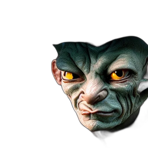 mask, face, creature, staff, 3d render, concept art, photorealistic, fantasy art transparent PNG cut-out