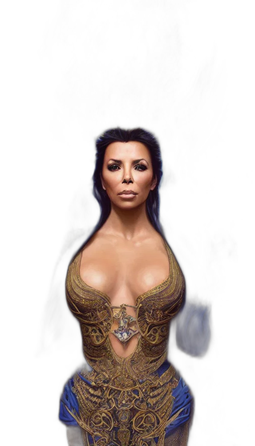jewelry, dress, face, fantasy art transparent PNG cut-out