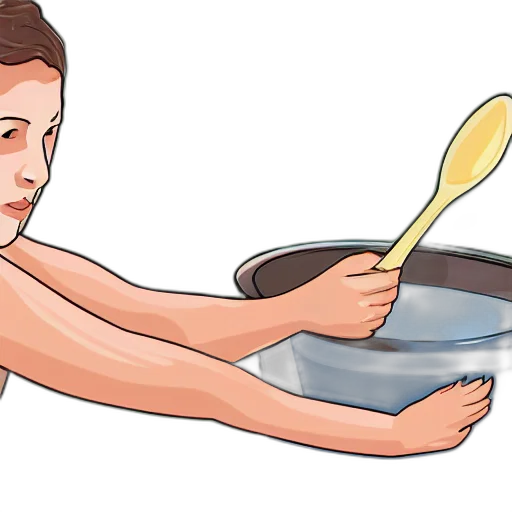 food, photorealistic, watercolor, oil painting, wikihow, how, swin, spoon transparent PNG cut-out