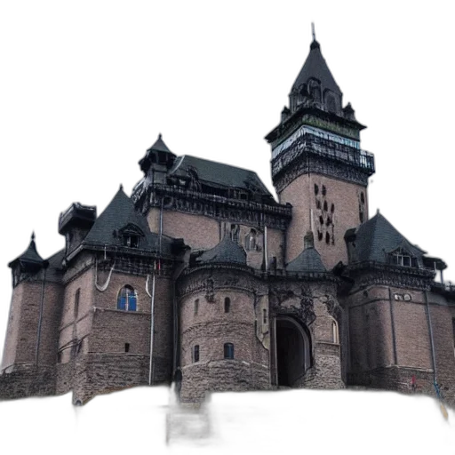building, crown, 3d render, concept art transparent PNG cut-out