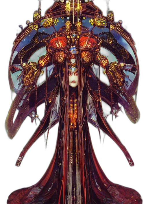 staff, robot, crown, concept art transparent PNG cut-out