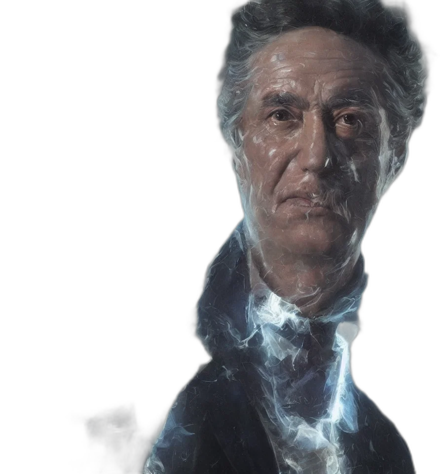 face, staff, hair, concept art transparent PNG cut-out