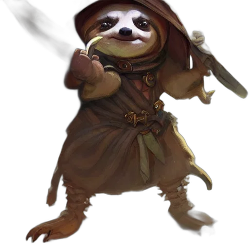 staff, animal, mask, creature, concept art, fantasy art, pixel art, photorealistic transparent PNG cut-out