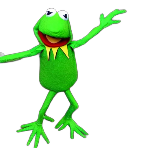 staff, animal, creature, dragon, 3d render, concept art, photorealistic, kermit transparent PNG cut-out
