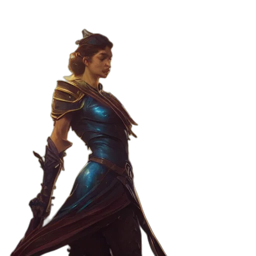 sword, staff, dragon, dress transparent PNG cut-out