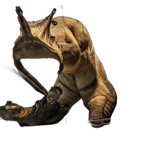 animal, creature, shoes, staff, concept art, 3d render, photorealistic, earth tones transparent PNG cut-out