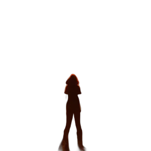 robot, hair, staff, creature transparent PNG cut-out