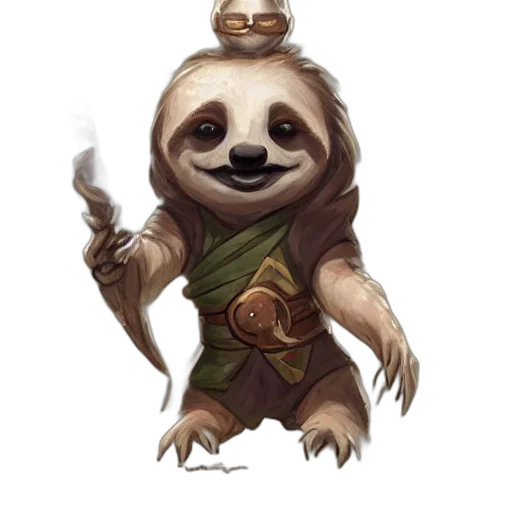 staff, animal, creature, concept art, fantasy art, pixel art, photorealistic, earth tones transparent PNG cut-out