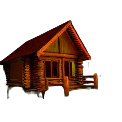 furniture, building, 3d render, concept art, photorealistic, pixel art, forest, snow transparent PNG cut-out