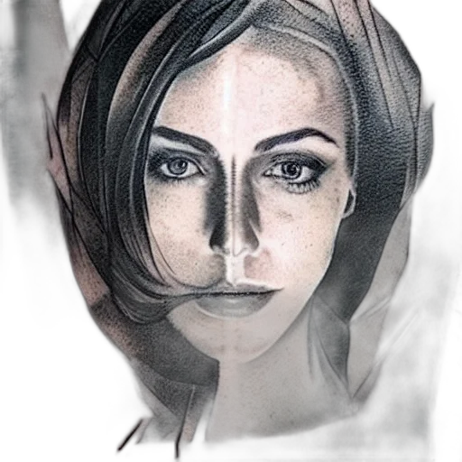 face, mask, dress, crown, photorealistic, pencil sketch, comic book art, concept art transparent PNG cut-out