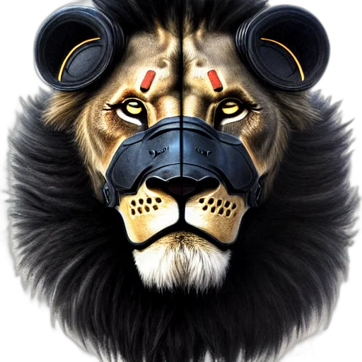 mask, crown, animal, photorealistic transparent PNG cut-out