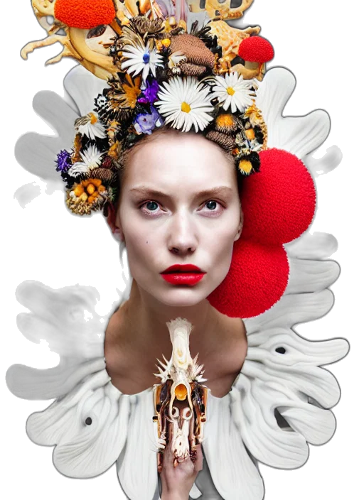 crown, jewelry, flower, mask transparent PNG cut-out