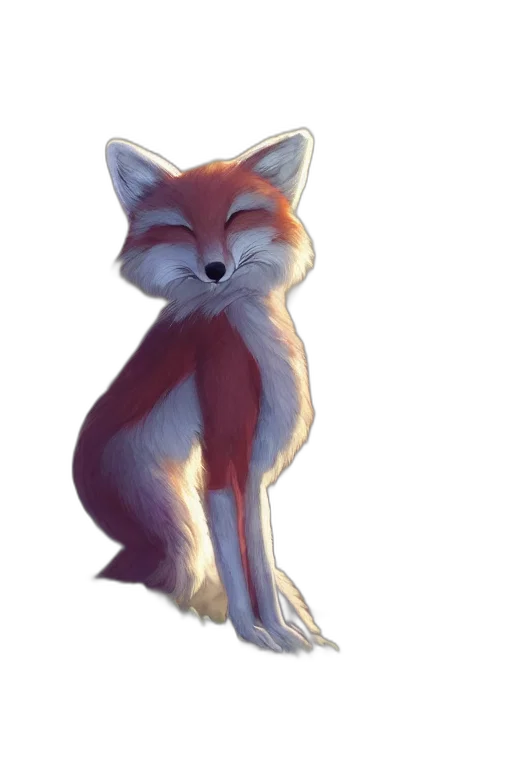 staff, creature, animal, watercolor, concept art, fantasy art, pixel art, red transparent PNG cut-out