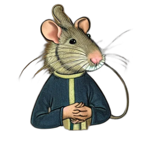 staff, animal, jacket, concept art, cartoon, 3d render, photorealistic, portrait transparent PNG cut-out