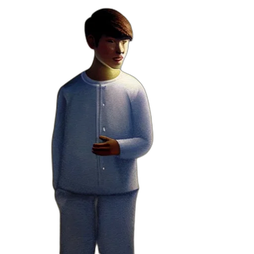 staff, jacket, face, robot transparent PNG cut-out